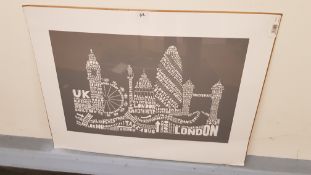 Citography London Grey Print (600 X 800 mm)
