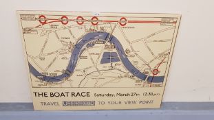 3 X The Boat Race Vintage Print (800 X 600mm)