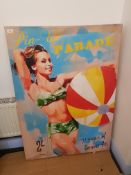Pin-Up Parade. Issue No7 1958 Print On Canvas 850 X 1200mm