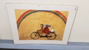 2 X Somewhere Under A Rainbow Print By Sam Toft (800 X 600mm)