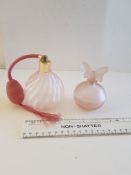 Pink Glass Scent Bottles