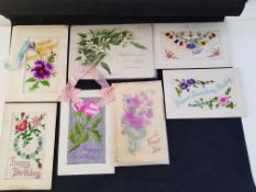Silks and Cards From Early 1900's