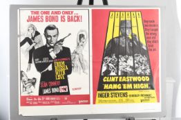 Original Dual Cinema Poster of 'From Russia with Love' and 'Hang 'em High'