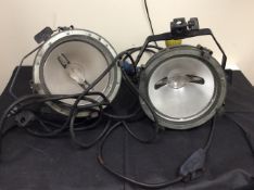 2x arri arrilite 2000 studio lighting - for parts