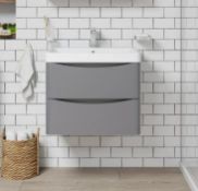Adler grey wall hung vanity unit 600mm (ADWH60GREY)