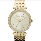 Michael Kors Mk3191 Darci Gold Stainless Steel Ladies Watch