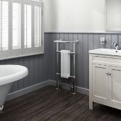 (Z54) 952x479mm Small Traditional White Towel Rail Radiator - Cambridge. RRP £449.99.We love ...