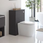 New (Y147) Carino 600mm Floor Standing WC Unit Graphitewood. RRP £318.08. The Carino Range