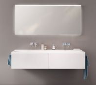 New Keramag xeno 2 Vanity Unit 807740 1395x350x475mm, White Matt. Rrp £956.44. With 2