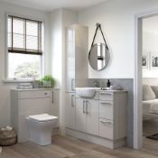 New (U232) Alba 500mm Vanity Unit Light Grey Gloss. RRP £445.00.Comes Complete With Basin. ...   New
