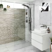 New (L127) 900mm - 8mm - Premium Easy clean Wet room Panel. RRP £349.99.8mm Easy clean Glass -...