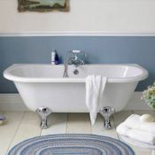 New (H1) Traditional Back To Wall Bath With Feet 1700mm x 800mm. Double Ended Classic Freesta... New