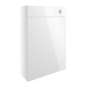 New (J33) Alba 600mm Slim Depth WC Unit - White Gloss. Rrp £200. Pre-Assembled / Durable 18m...