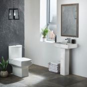 New (K106) Harbour Mirror With Avola Grey Frame - 900 x 600mm. RRP £176.49. H:900 x W:600mm...