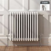 New & Boxed 600x820mm White Triple Panel Horizontal Colosseum Traditional Radiator. Rrp £499.9...
