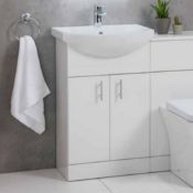 New (A71) Lanza 550mm Vanity Unit. RRP £403.99. Comes Complete With Basin. New (A71) LanzaÊÊÊNew (