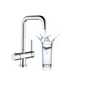 New (J7) Prima Plus 3-In-1 Kitchen Mixer Tap In Chrome. This Stunning Prima Plus 3-In-1 Kitch...