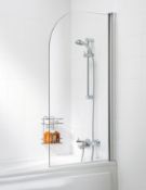 New (A55) 800x140mm Curved Bath Screen. New (A55) 800x140mm Curved Bath Screen.---- Location:æNew (