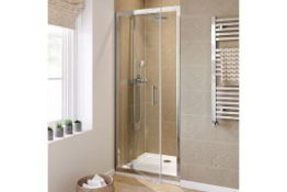 New Twyfords 800mm - 6mm Elements Pivot Shower Door. RRP £299.99. Of4100Cp. 6mm Safety Glass