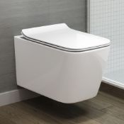 New Florence Wall Hung Toilet Inc Luxury Slim Soft Close Seat Made From White Vitreous China An...
