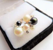 Sterling Silver Cultured Pearl Ring
