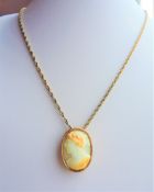 Antique Cameo Pendant Necklace