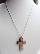 Hot Diamond Sterling Silver Cross Pendant 13.8 grams