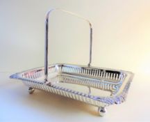 Antique Victorian Buxton & Russell Silver Plated Bread/Cake Basket