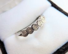 Sterling Silver Diamond Ring