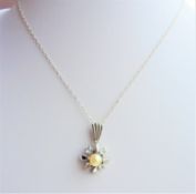 Sterling Silver Pearl Pendant Necklace