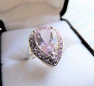 3.5 carat Lavender Quartz Ring