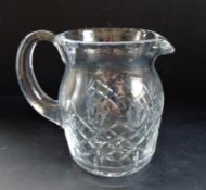 Vintage Crystal Drinks Jug/Pitcher 15cm tall