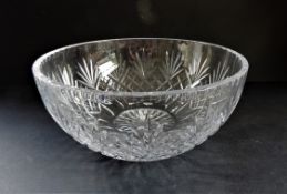 Large Cut Crystal Bowl 24cm Wide