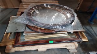(R3H) Approx. 12 X Mixed Framed Mirrors / Frame For Picture