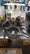 (R2N) Household. 1 X 3 Piece Aluminium Non Stick Pan Set