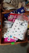 (R3A) Mixed Lot. Contents Of 6 Containers. To Include Gift Bags, Stationary Items, Sealed Napkin &