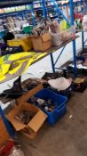 (R1F) Mixed Lot. Full Contents Of Shelf & Floor. To Include 4 X Viz Lite First Aider Vests, A Quant