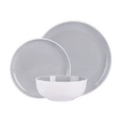 (R15E) Household. 31 X Stoneware 2 Tone Dinner Set