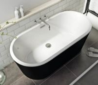 Modern Freestanding Bath Black 1500x700mm (AIF1001BLK)