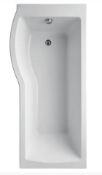 Ideal Standard Tempo Arc P Shaped LH Shower Bath With Side Panel 1700x700x800mm (1309201130)