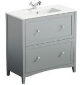 Camberley 600mm Satin Grey Vanity Unit (MF6101GR3)