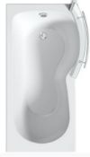 1700x700x850mm RH P Shaped Shower Bath