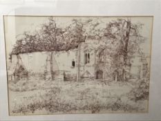 V.M.Claypole Signed Ink Drawing