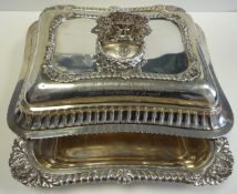 King George IV Presentation Silver Entree Dishes St Christopher Colonial 1821 Governor Royal Navy