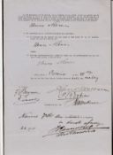 Autograph Signature Transvaal Secretary W. E. Bok Z.A.R. Secretary State 1888