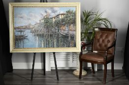 Original Italian Oil on Canvas of Venice.
