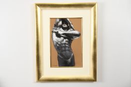 Male Study in pastel by De Casse