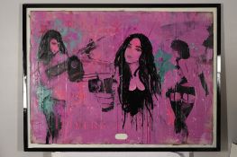 Very Large Original Painting by Scottish Artist Chas Williams