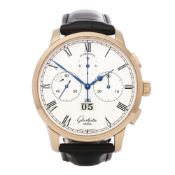 Glashutte Senator Chronograph W13701010530 Men Rose Gold Watch