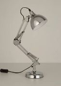 (R9H) 4 X Lighting. 1 X Task Lamp 50160816, 2 x Silver Moroccan Lamp 50027129 & 1 X (12 Pack) LED O